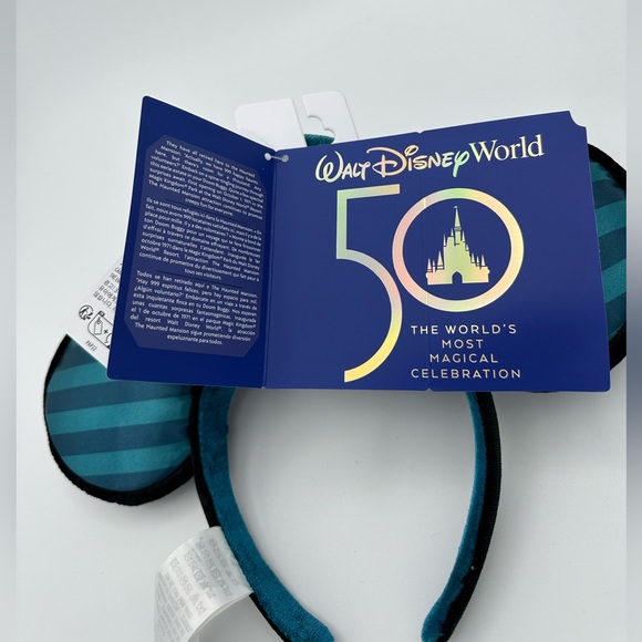 Disney Mickey Mouse: The Main Attraction Ear Headband The Haunted Mansion NWT - Picture 7 of 9